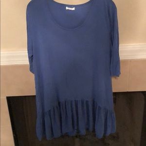 Blue Piko top